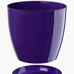 Whitefurze 18cm Round Indoor Pot Cover Mauve 10