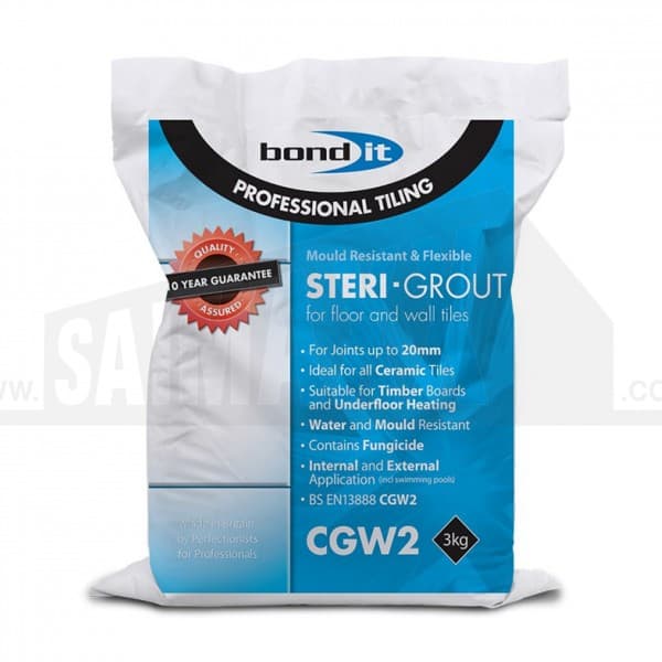 Bond It Steri-grout 3kg Black
