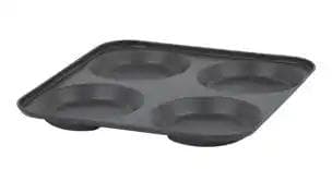 WHAM ®essentials 4 Cup Yorkshire Pudding Tray Black