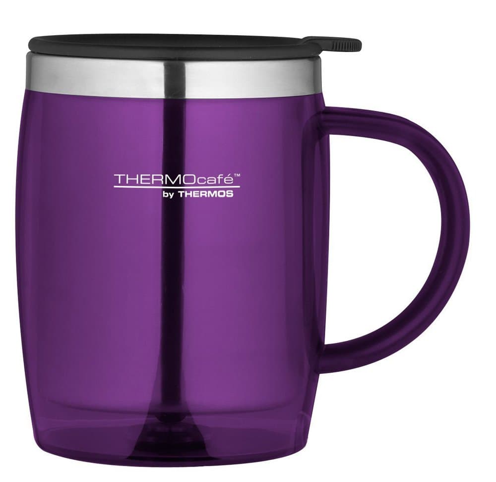 Thermos Cafe Translucent Desk Mug 450ml PURPLE