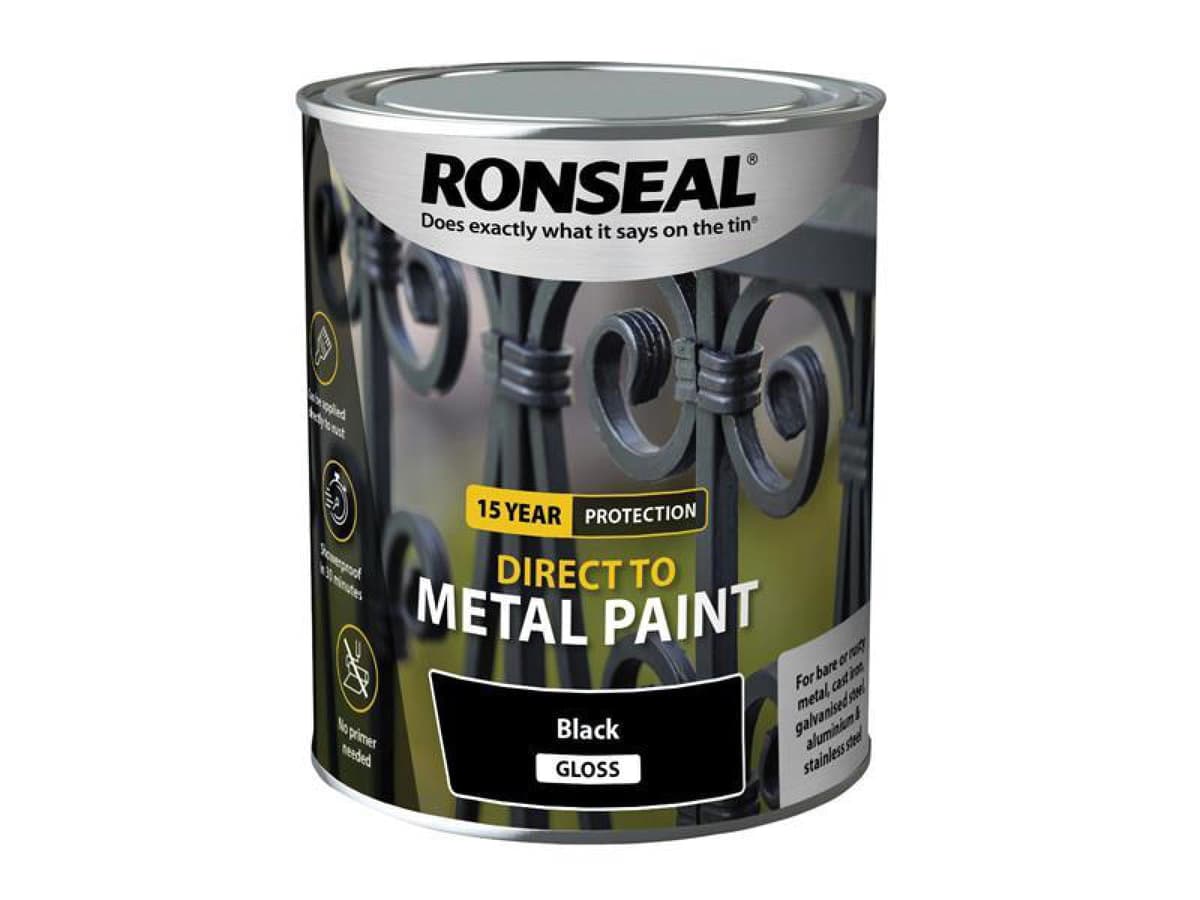 Ronseal direct to metal black matt 250ml