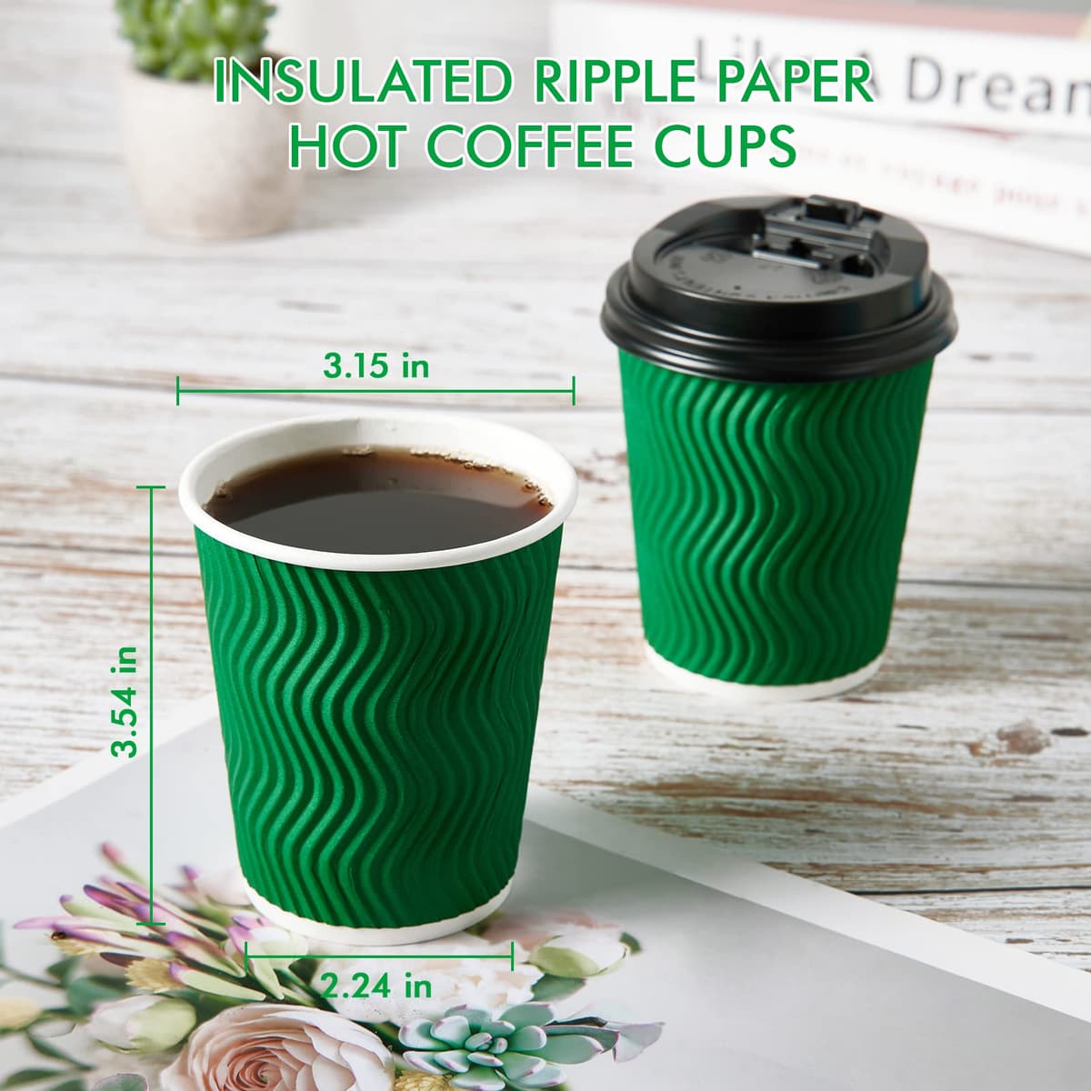 Super Value 8oz Hot Cups & Lids 8pk