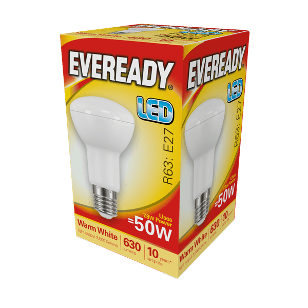 EVEREADY LED R63 630LM E27 WARM WHITE