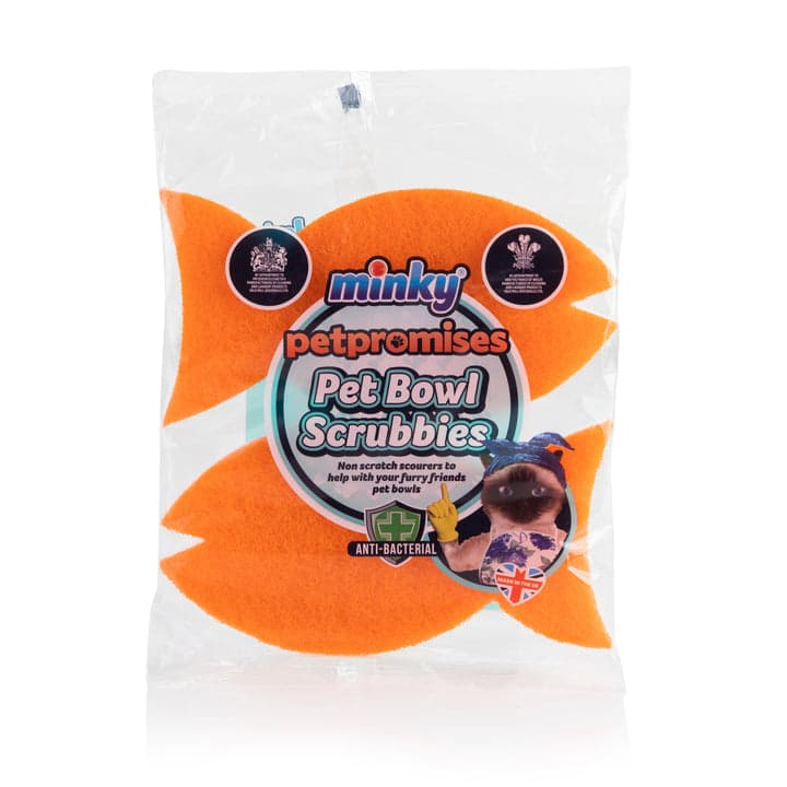 Minky Pet Bowl Scrubbies Fsh Shape 2pk