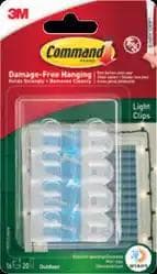17017CLR-AWES Command Outdoor Light Clips 16pk
