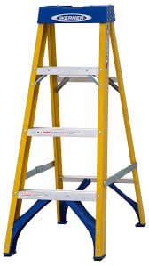 4 Tread fibreglass heavy duty trade Step Ladder