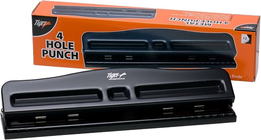 Tiger Metal 4 Hole Punch