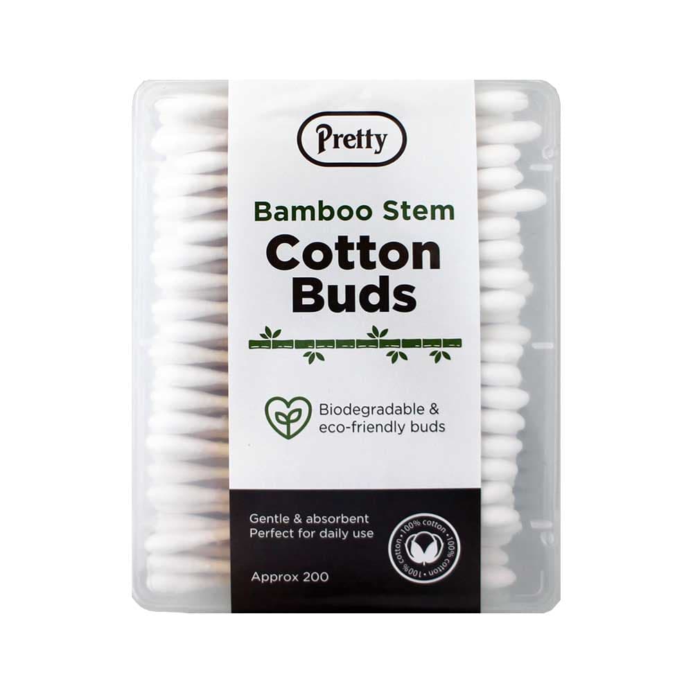 Pretty 200 Cotton Buds (Bamboo Stem)