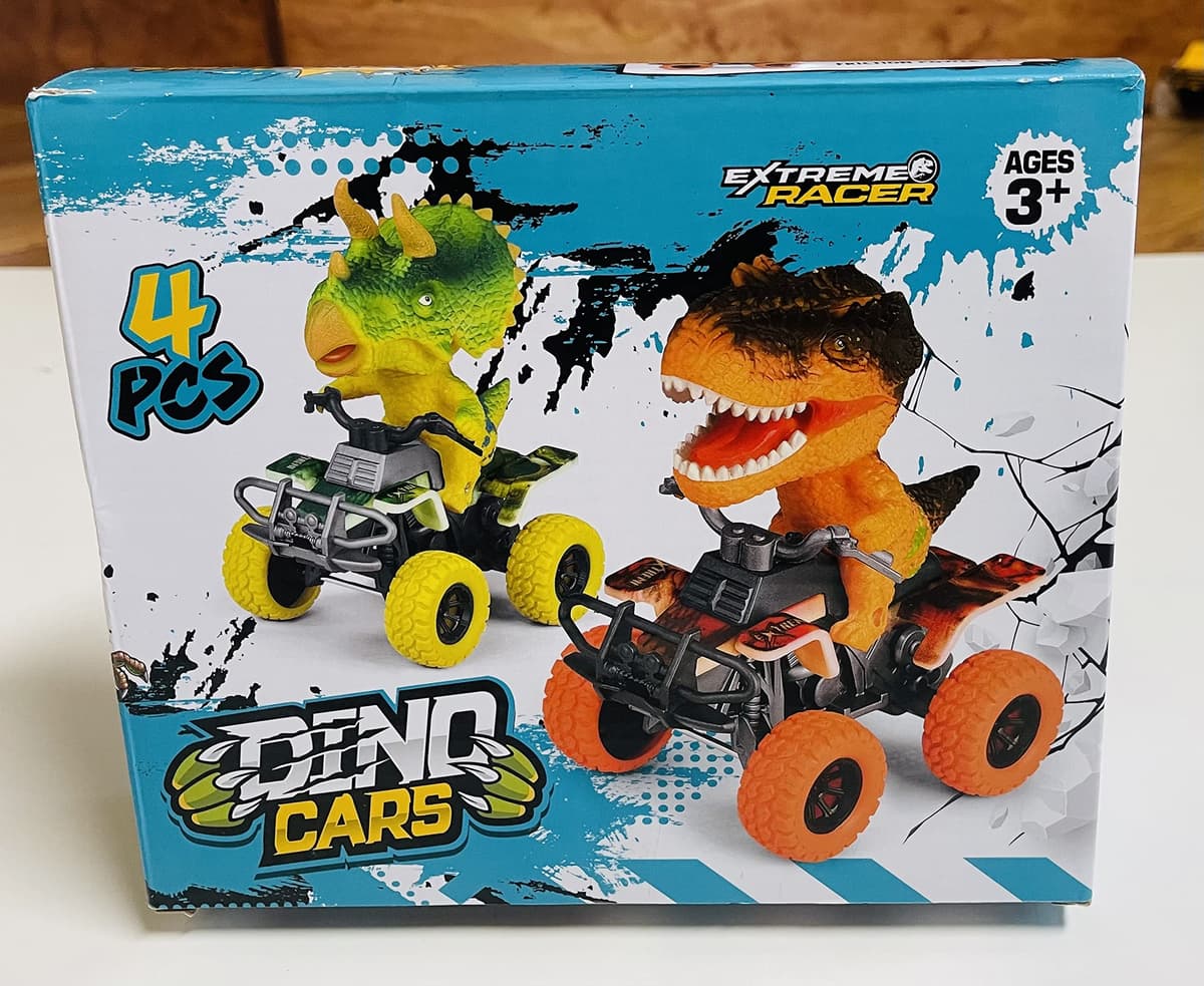 Kandy Toys Dino Vehicles 4 Assorted In Display Box