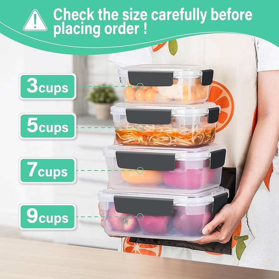 ZM Sz-5pk Rnd Container Set With Colour Lid Nestable