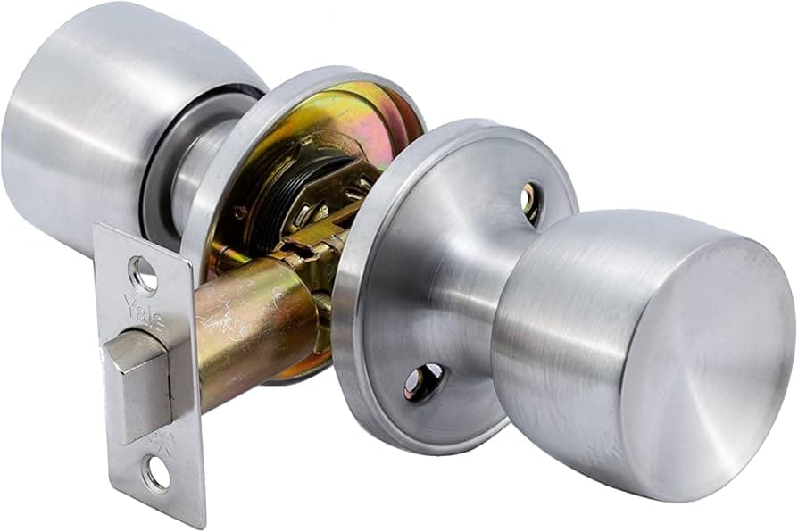 YALE Passage Knob Set Nickel