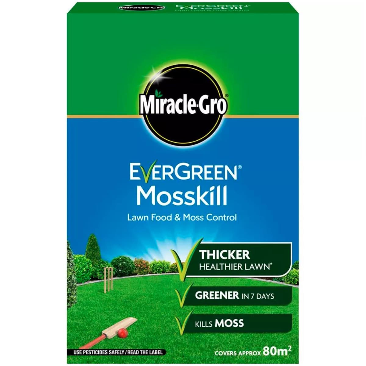 Evergreen Moss Kill With Lawn Food 80m2