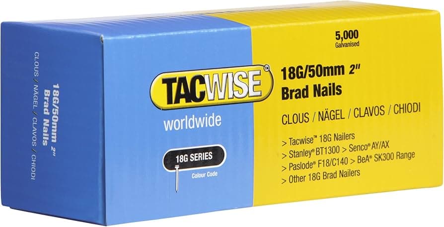 Tacwise 0401 18G/50mm Galvanised (Pack of 5000)