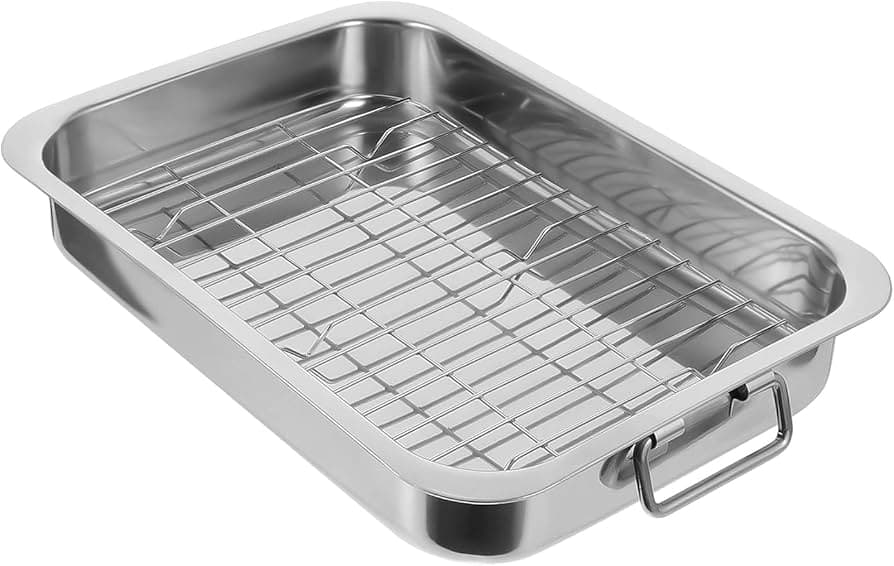 Tri Star Stainless Steel Roasting Grill Pan 42x32
