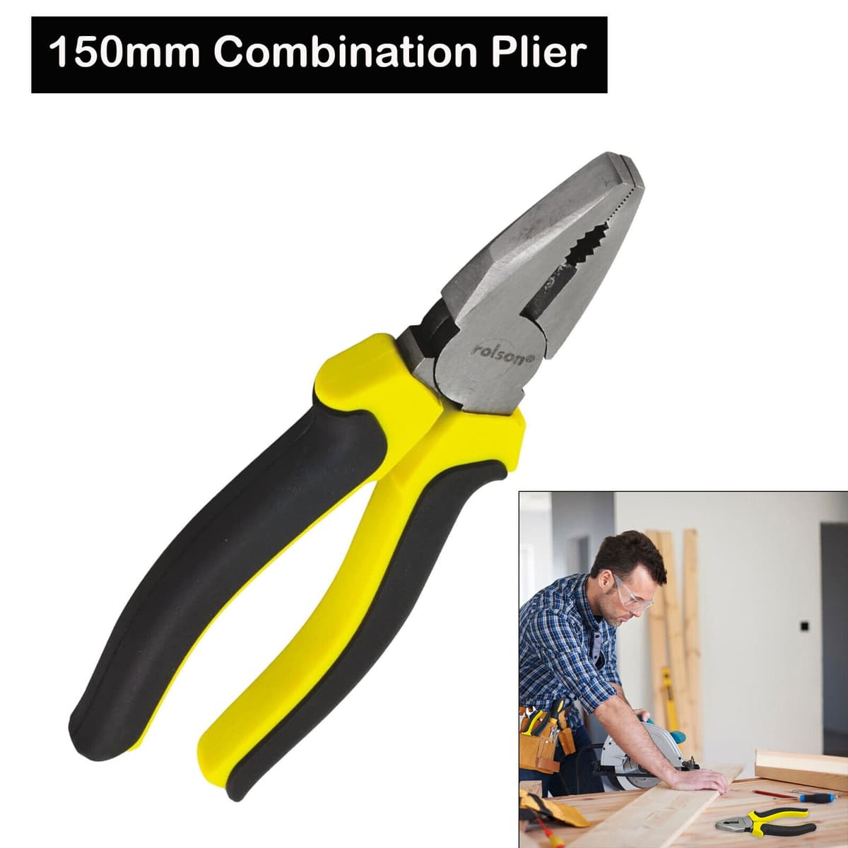 Rolson 150mm Combination Pliers