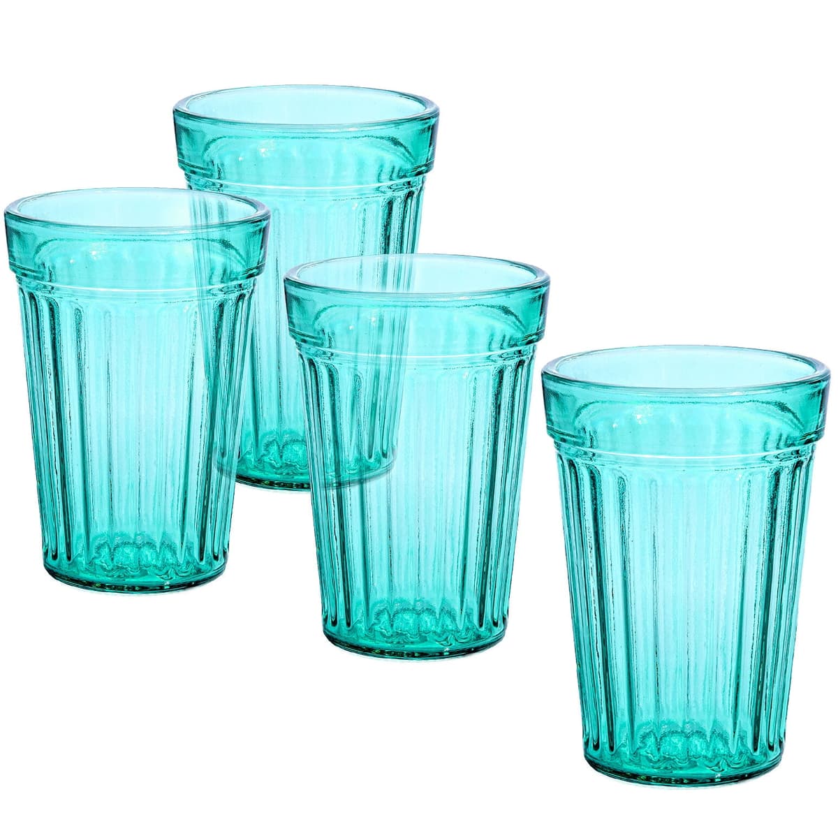 ZM Sz 4pk Stacking Glass Tumblers