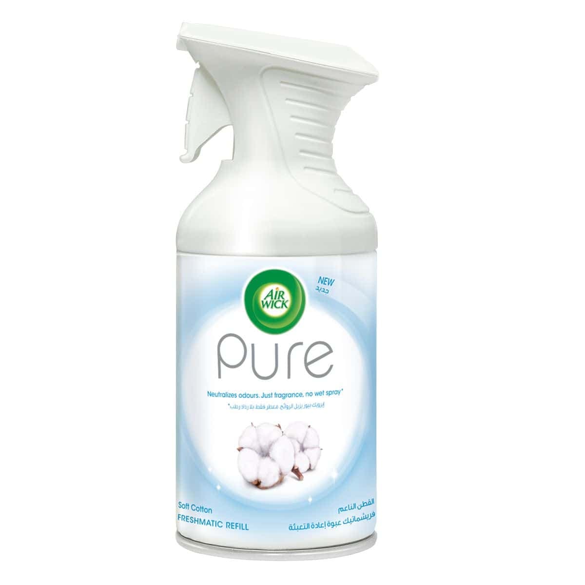 AIR WICK PURE 250ML A/FRESH SOFT COTTON