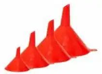 Am-tech 4pc MINI PLASTIC FUNNEL SET