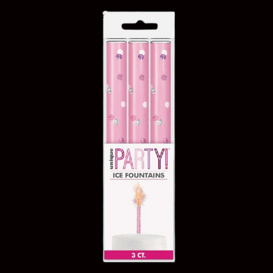 Unique Party Unique Pink Prismatic Ice Fountains 2ct
