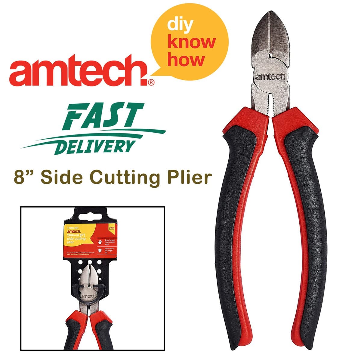 Amtech 2560MM DIAGONAL SIDE CUTTING PLIER
