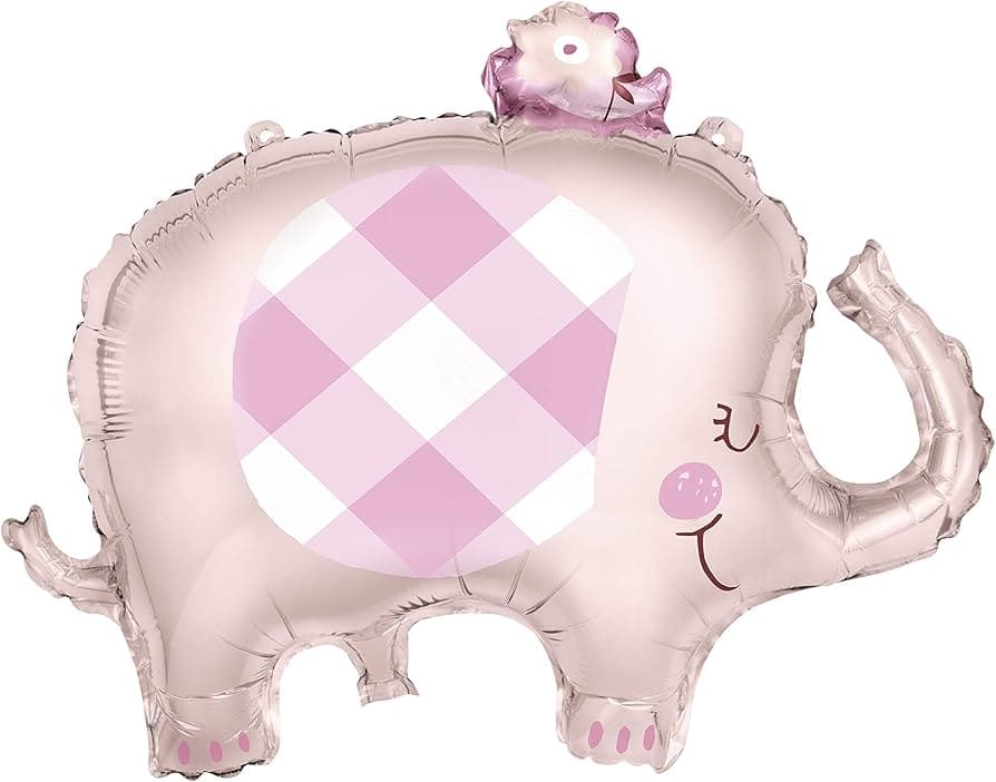 Unique Party Pink Elephant Giant Foil Balloon 29"