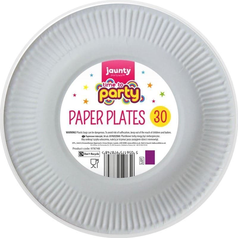 OTL Time To Party Paper Plates