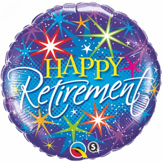 RETIREMENT COLOURFUL BURSTS 18" RND 01CT