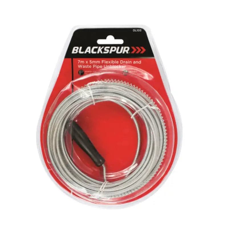 Blackspur 7m Flexible Drain And Waste Pipe Unblocker