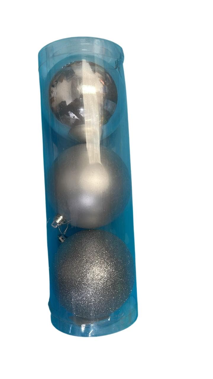 D2G 10CMX3 Baubles Silver
