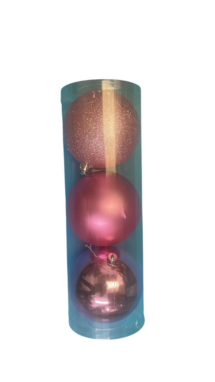 D2G 10CMX3 Baubles Pink
