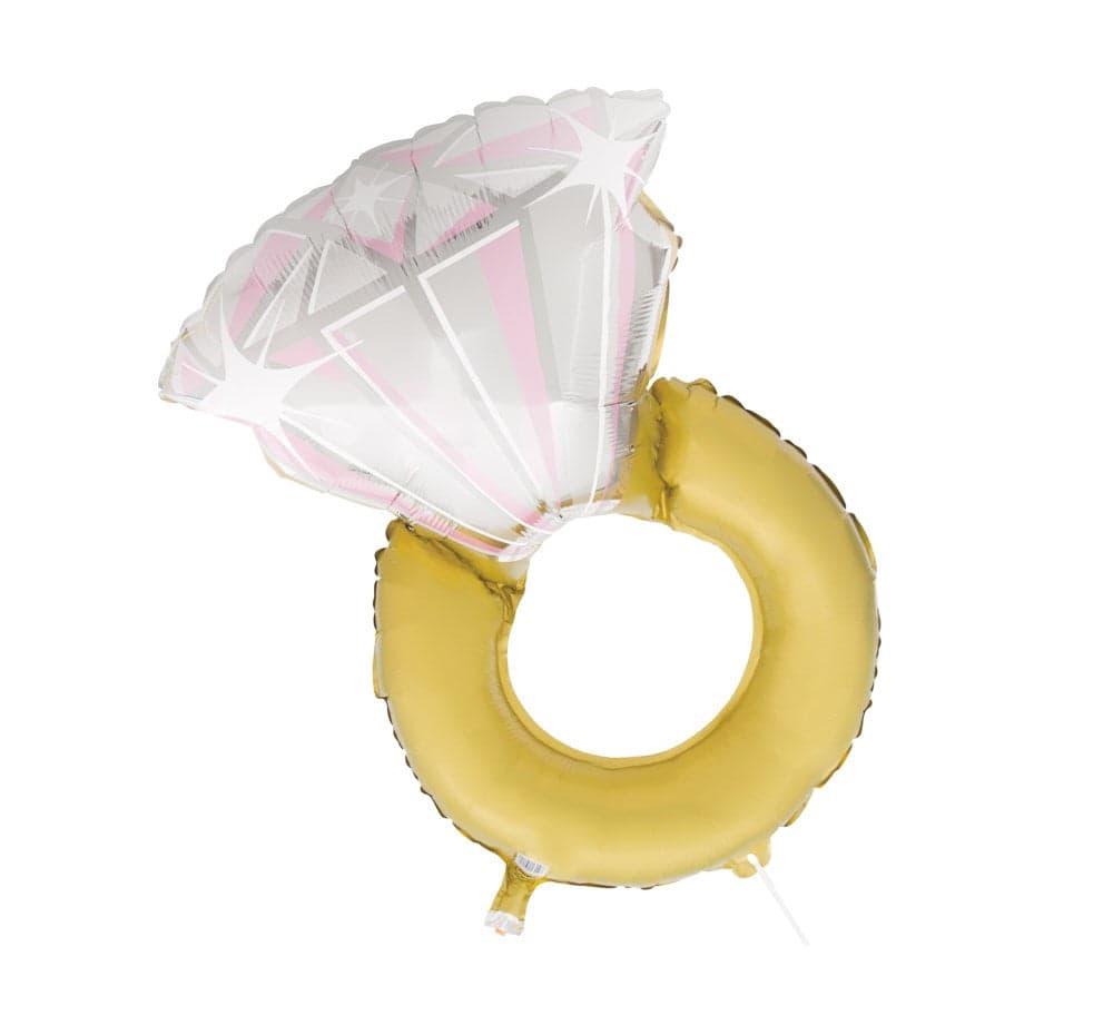 Unique Party 32" Dmnd Ring Gnt Fl Bln-pkg