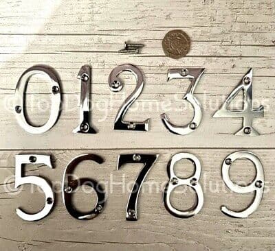 Select Door Numeral - No. 2 Chrome Plated PK1