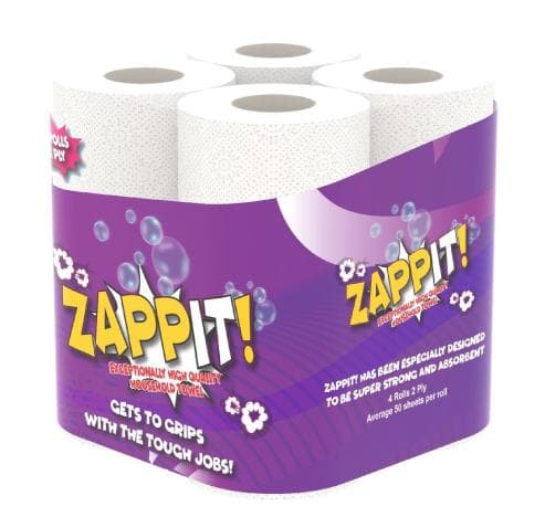 ZAPPIT Kitchen Towel 4Pk