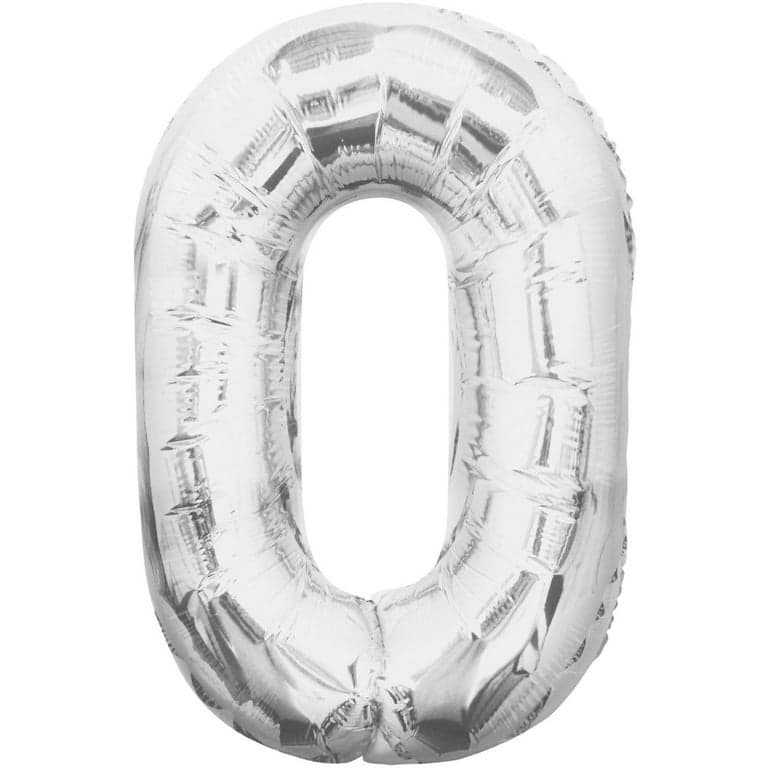 Unique Party 34" Pkg Silver Foil Blln-0