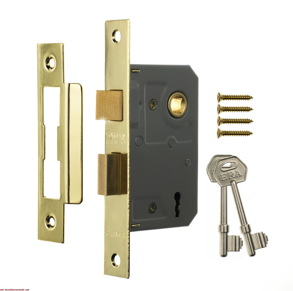 Era 3L Mortice Sashlock 2 1/2" Brass