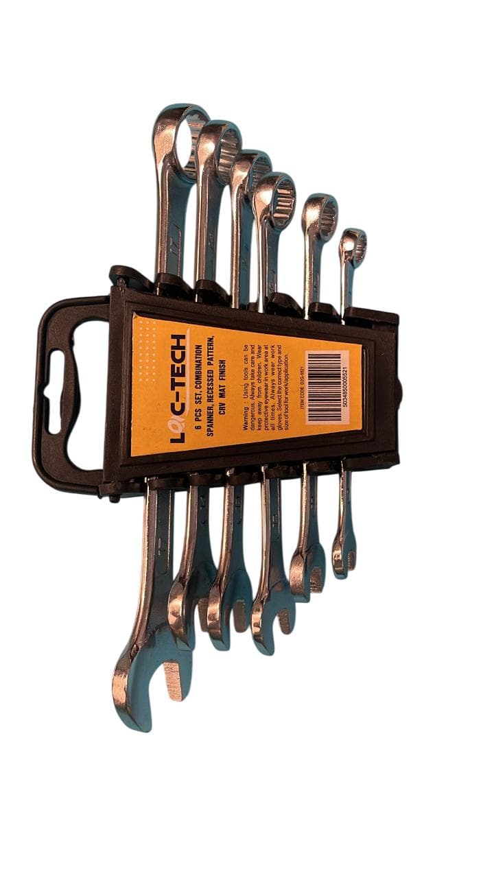 Loc-tech 6 Pcs Set (8, 10, 12, 13, 14, 17 Mm) , Combination Spanner ,