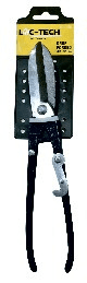 Loc-tech 10" Tin Cutter, Drop Forged, Crv , Painted,with Pvc Sleve.