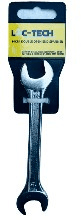 Loc-tech 14x15 Double Open End Spanner Forged Carbon Steel