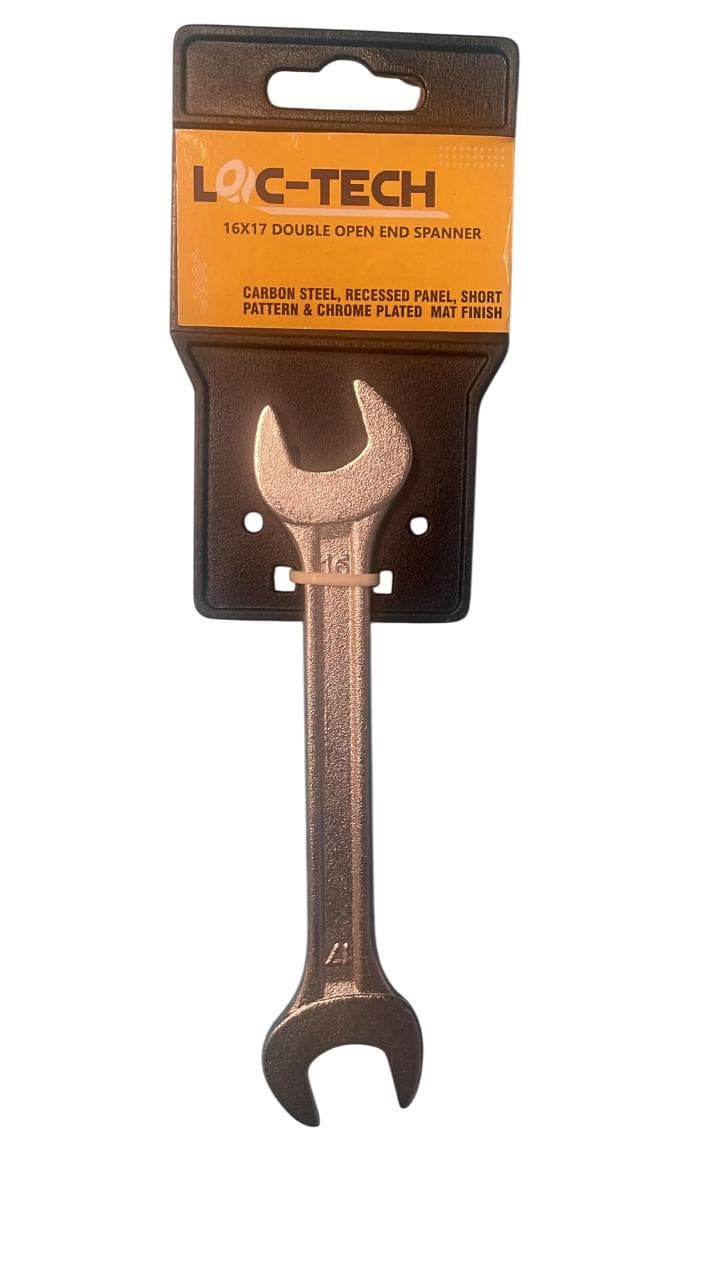 Loc-tech 16x17 Double Open End Spanner Forged Carbon Steel