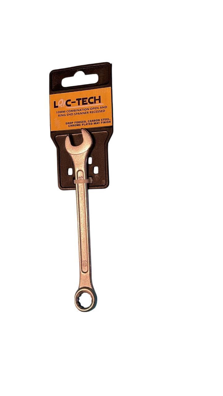 Loc-tech 10 Mm Combination Spanner Forged Carbon Steel