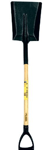 Loc-tech Square Mouth Shovel Wood Handle ( Steel Fabricated Head)
