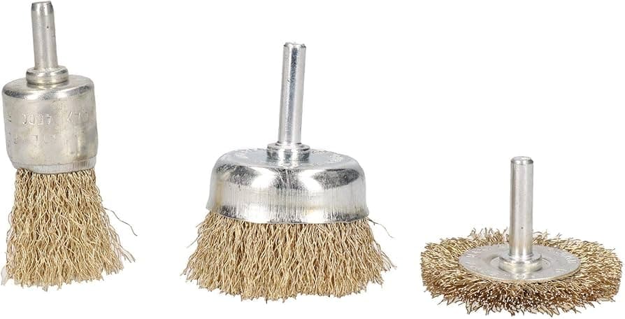 NT 3pc Steel Wire Wheel And Cup Brush Set
