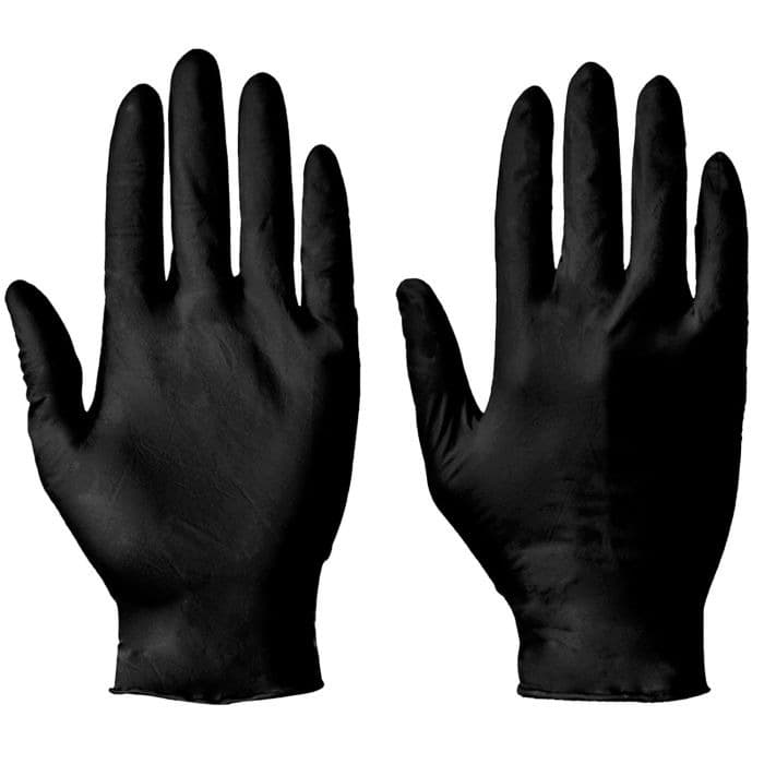 Supertouch Black Nitrile Medical p/f Large- 10x100