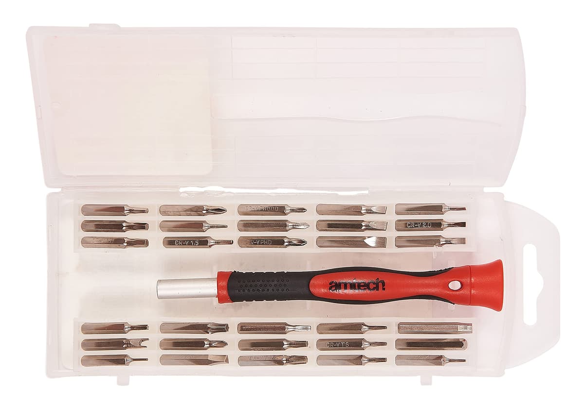Am-Tech 31 Piece precision screwdriver bit set