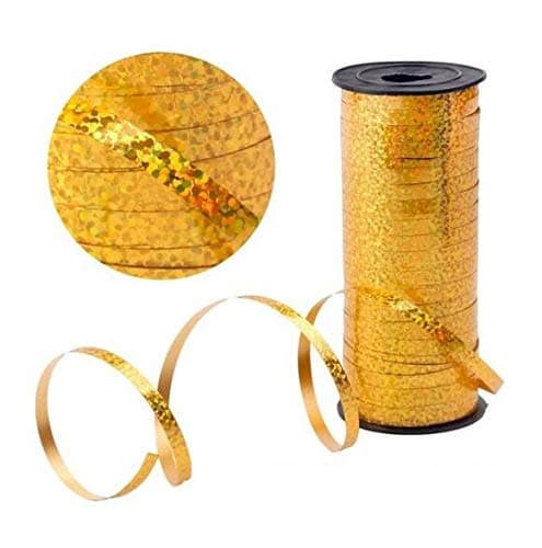 Qualatex Metallic Curling Ribbon 5mmx250m Gold