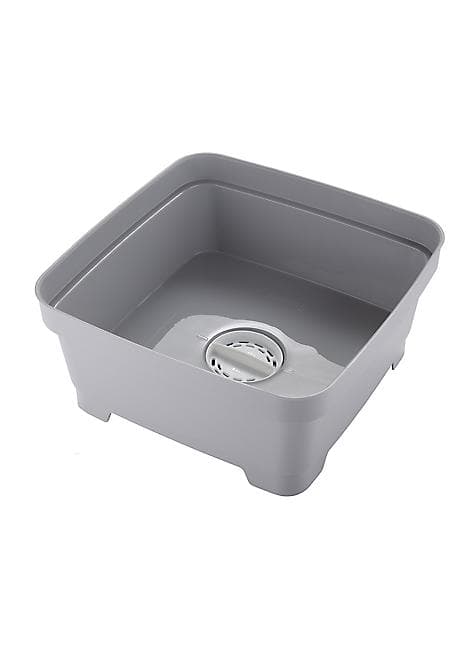 Minky Washing Up Bowl Grey With White Plug