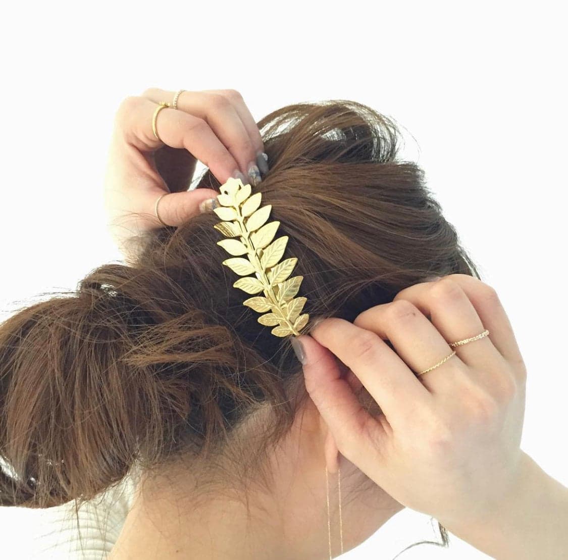 WK Gold Leaf Hair Clips 3 Pack