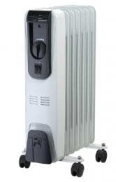 Blackspur 1.5kW 7 FIN OIL FILLED RADIATOR