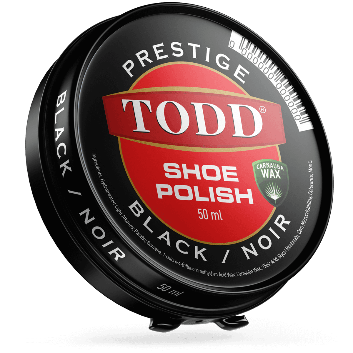 TODD PRESTIGE SHOE POLISH 50ML BLACK