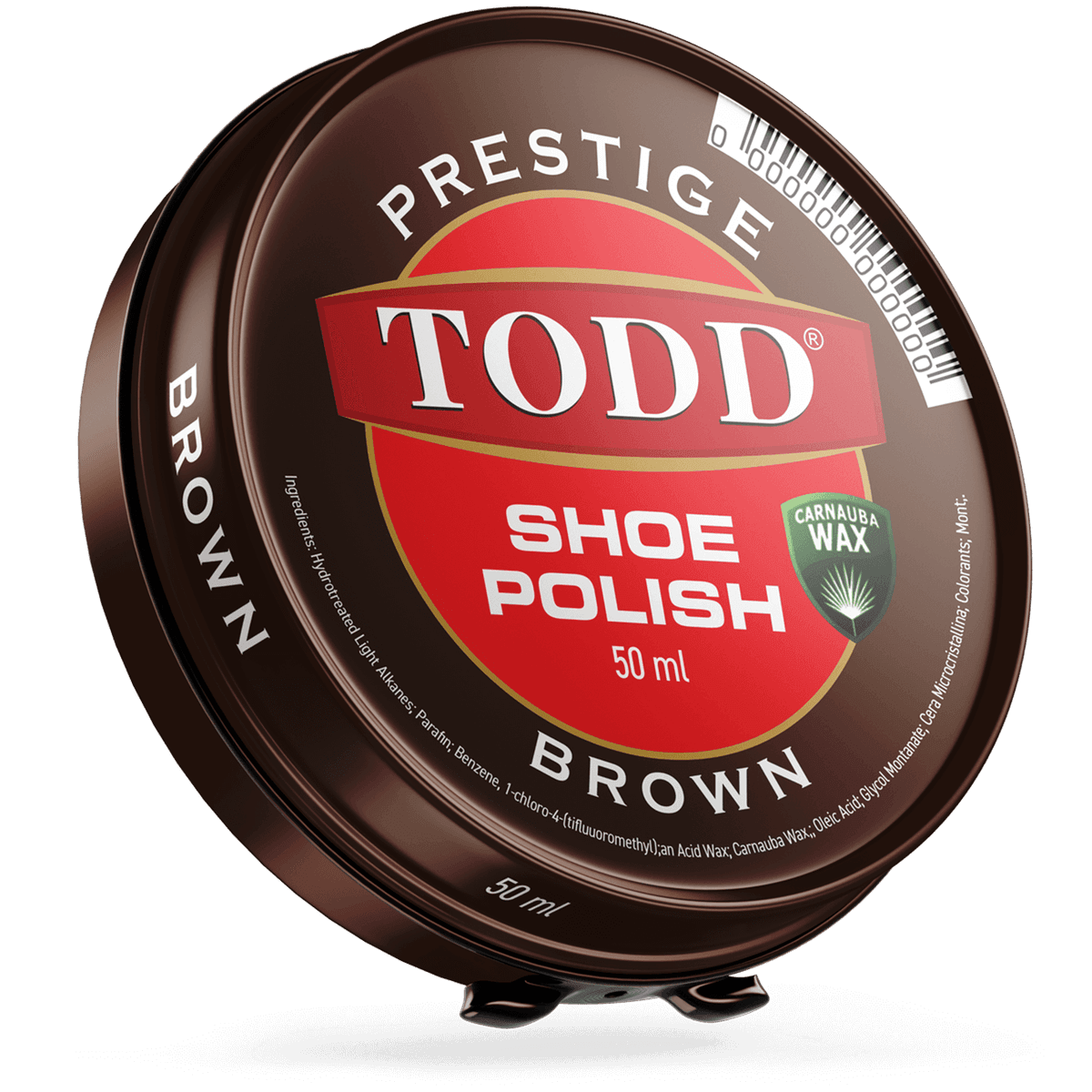 TODD PRESTIGE SHOE POLISH 50ML BROWN